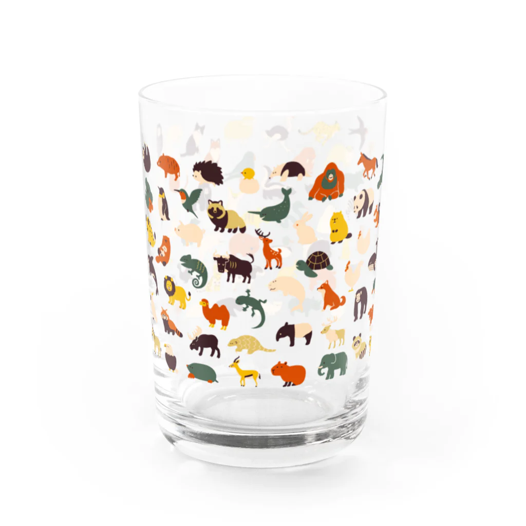 継続支援プラスタのAnimalsグラス　アイボリー Water Glass :left