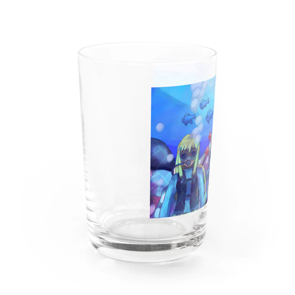 きなこもちの小屋２号店のバディとスキューバダイビング Water Glass :left