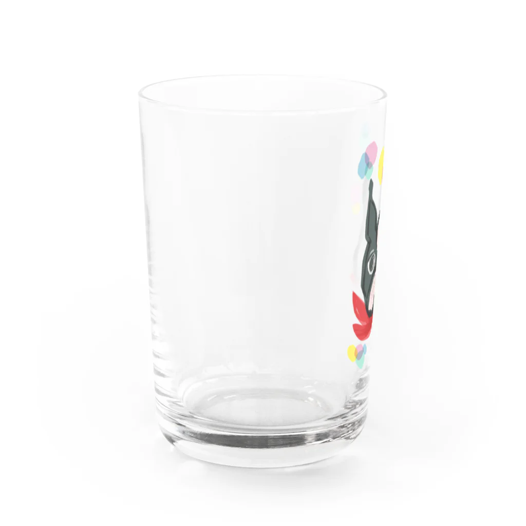 zamurai.allのボストンテリアのつくね Water Glass :left