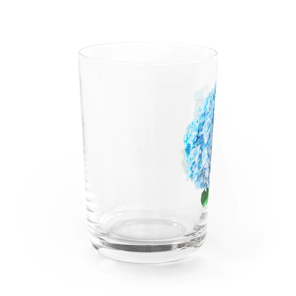 aiueoneko358のあじさい Water Glass :left