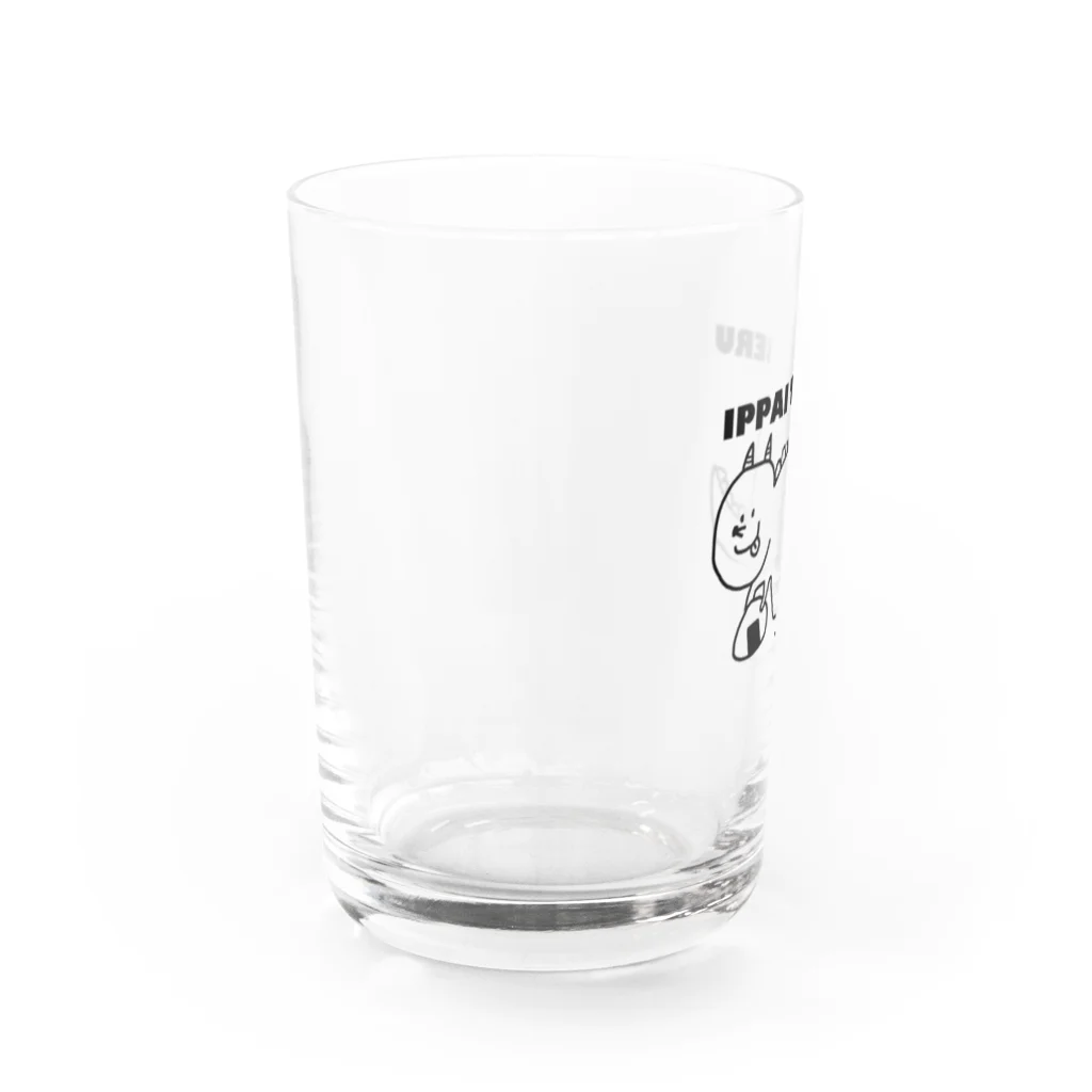 どうぶつえんのいっぱいたべるかいじゅう Water Glass :left