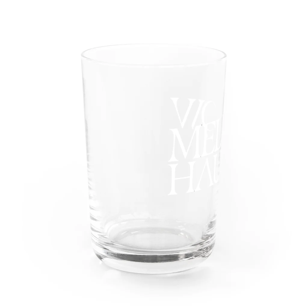 MELLOW HAUS / メロウハウスのMellowHausロゴ(White) グラス左面