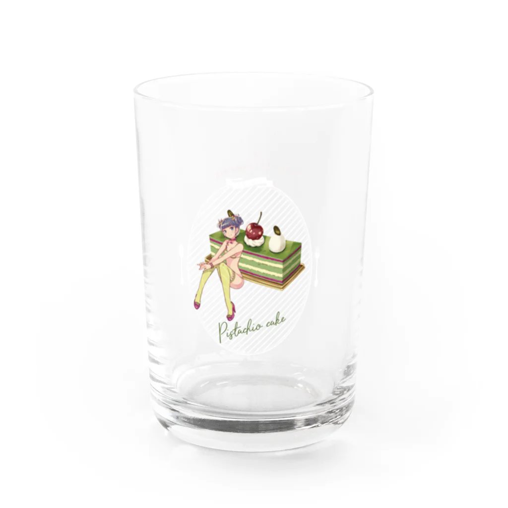 ERIMO–WORKSのSweets Lingerie Glass "Pistachio Cake" Water Glass :left