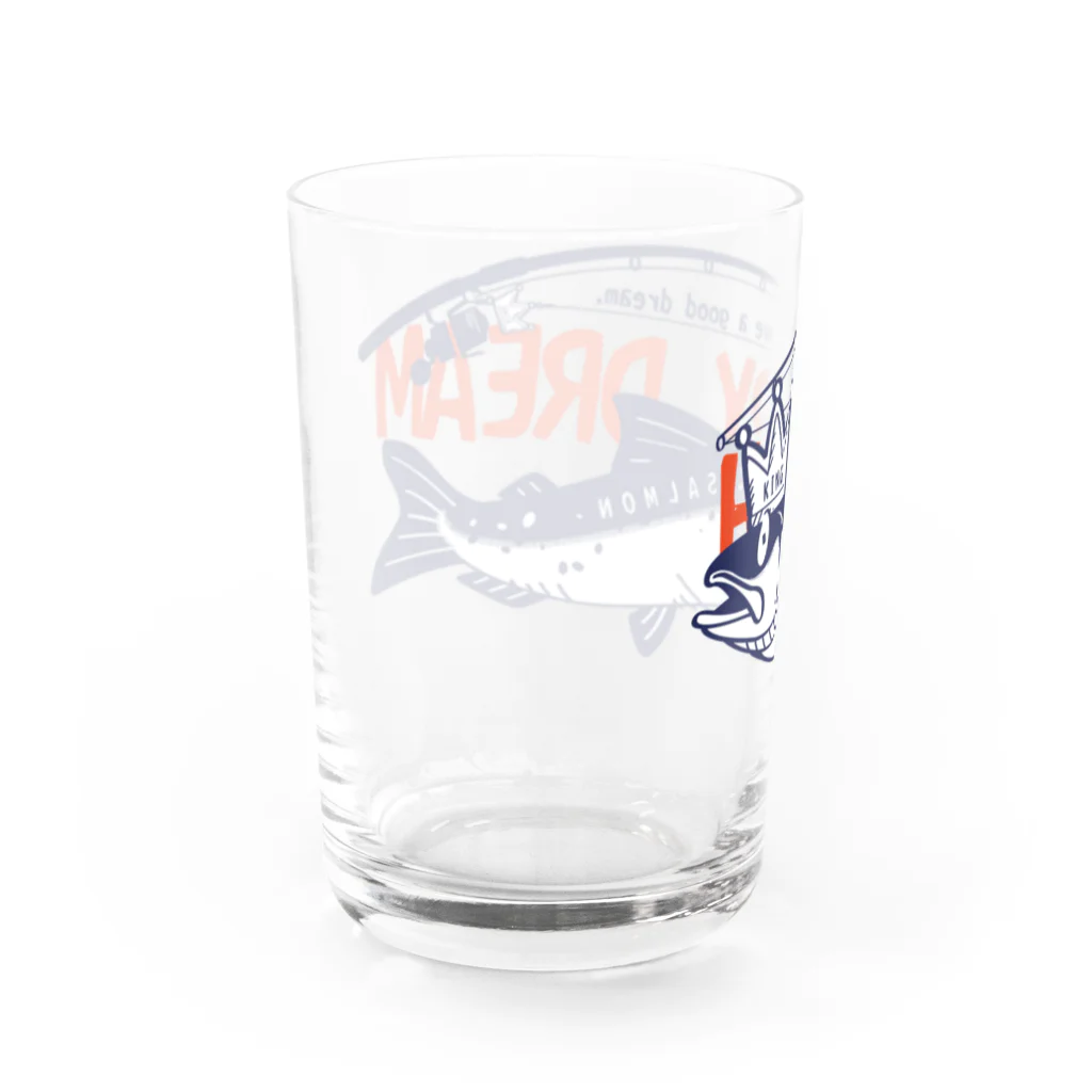 イラスト MONYAAT のサーモン サモタンの夢    ちいさめ Water Glass :left