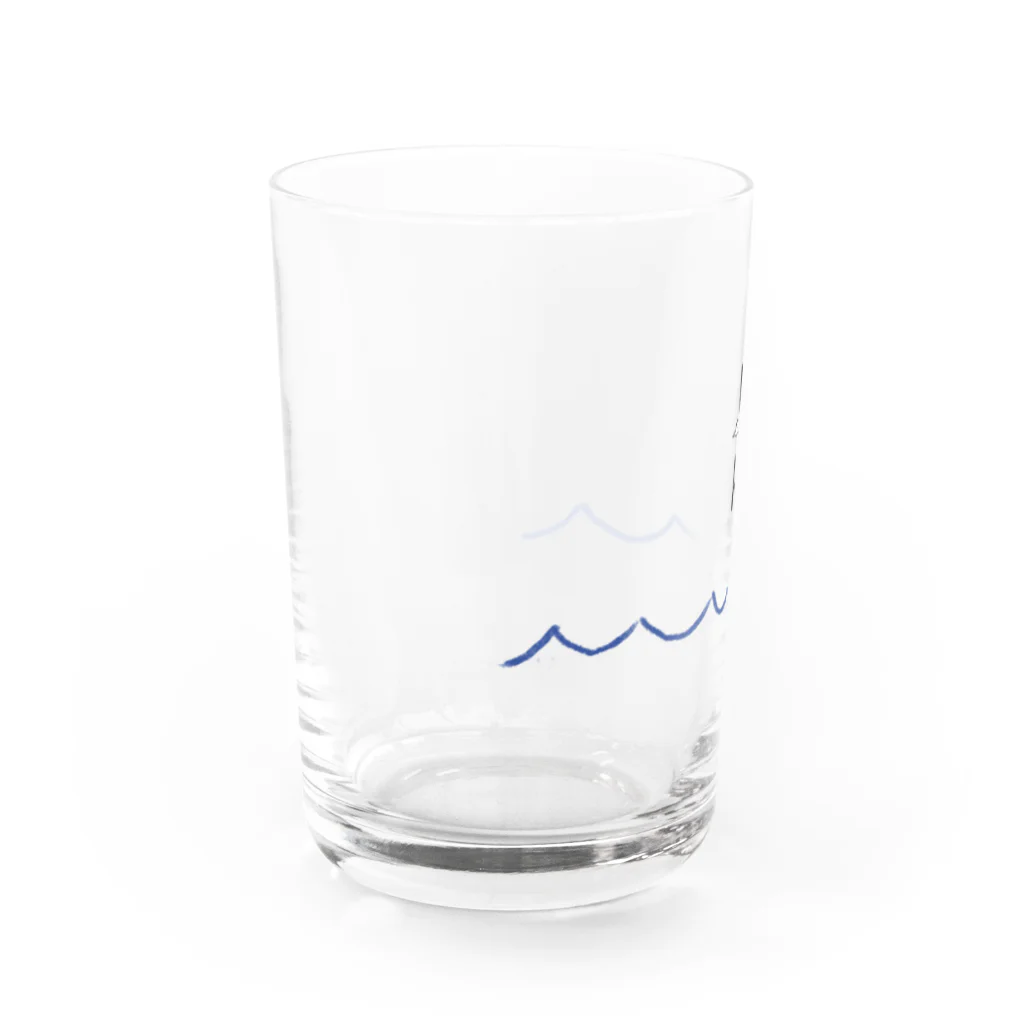 やぎのつののカモメ Water Glass :left