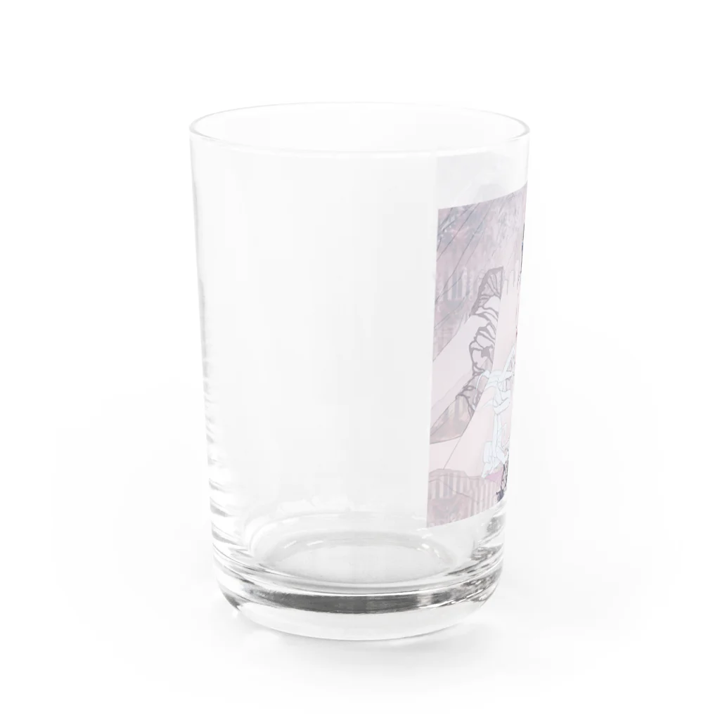 堀部桃寧の蝶 Water Glass :left