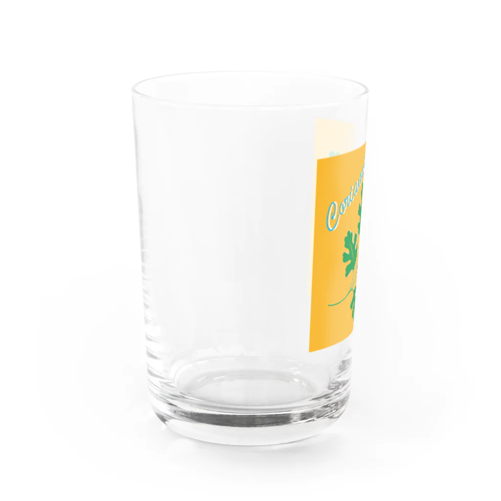 Yogi‘s  Graphicsのコリアンダー Water Glass :left