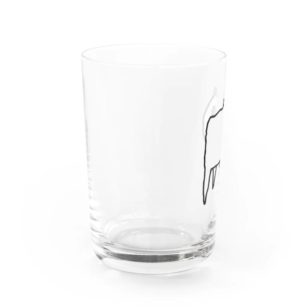 YTRのDOG Water Glass :left