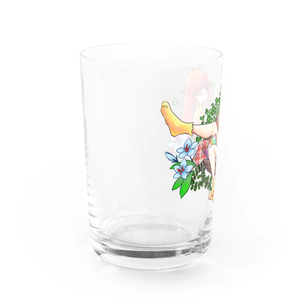 あましぶきのうさ単眼のシャボンくん Water Glass :left