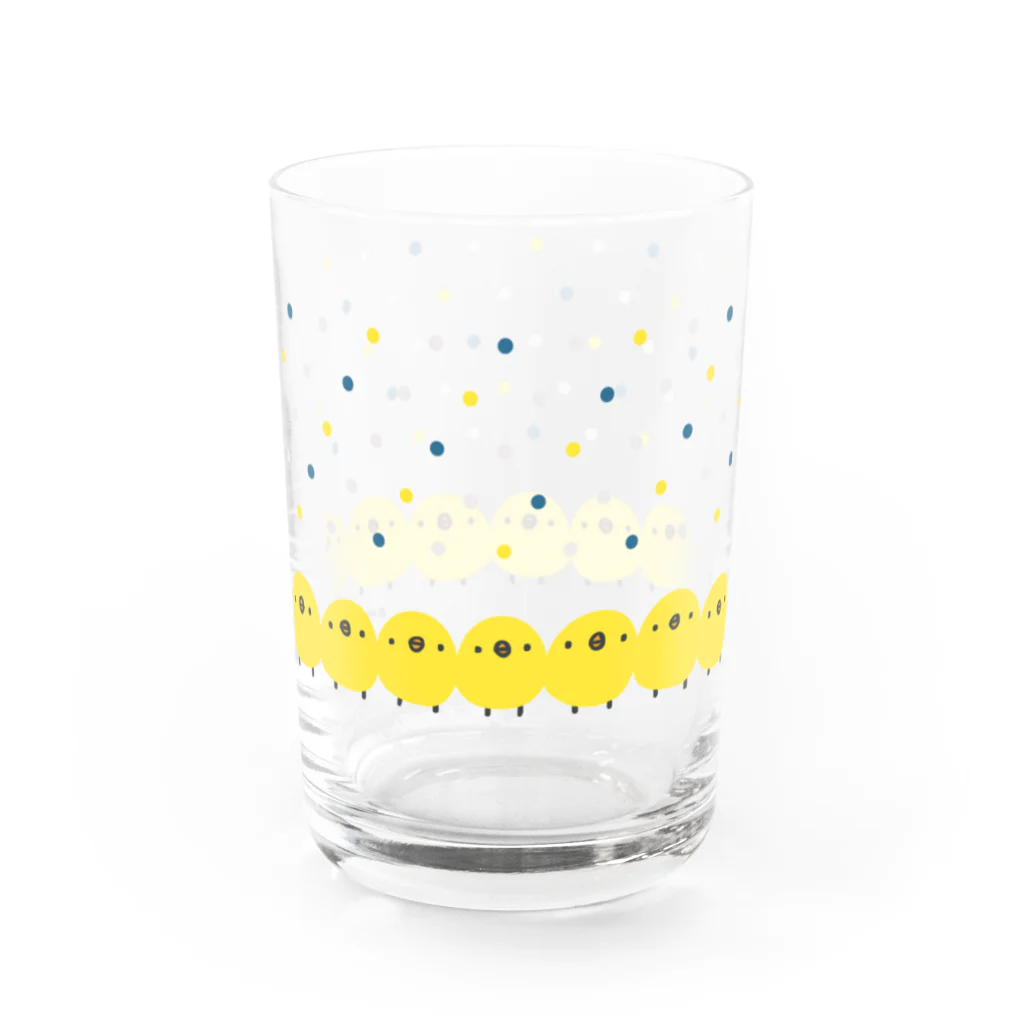 ひよこのもり工房のひよこさん　ソーダドット Water Glass :left