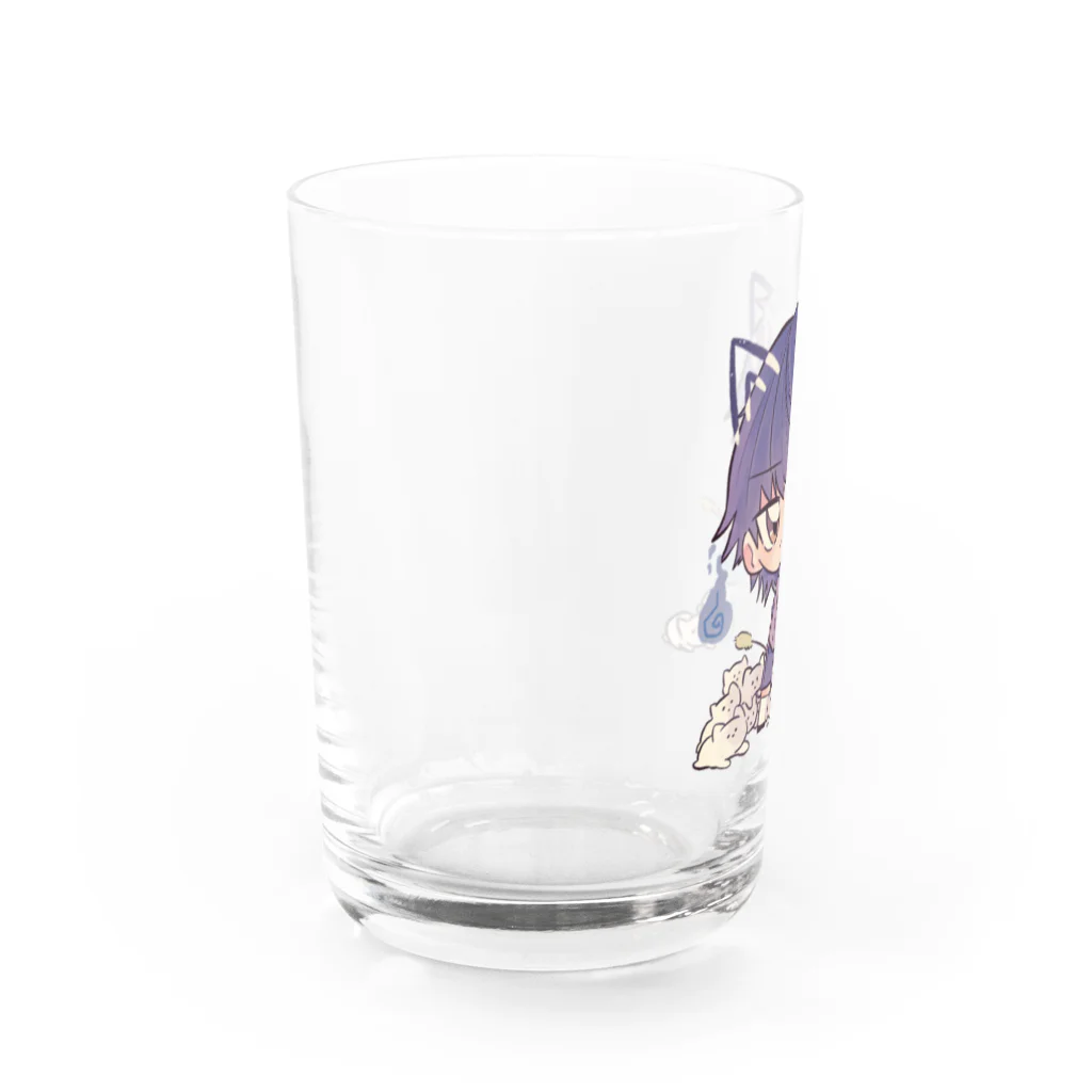 猫ガエルの猫又ｸﾝ Water Glass :left