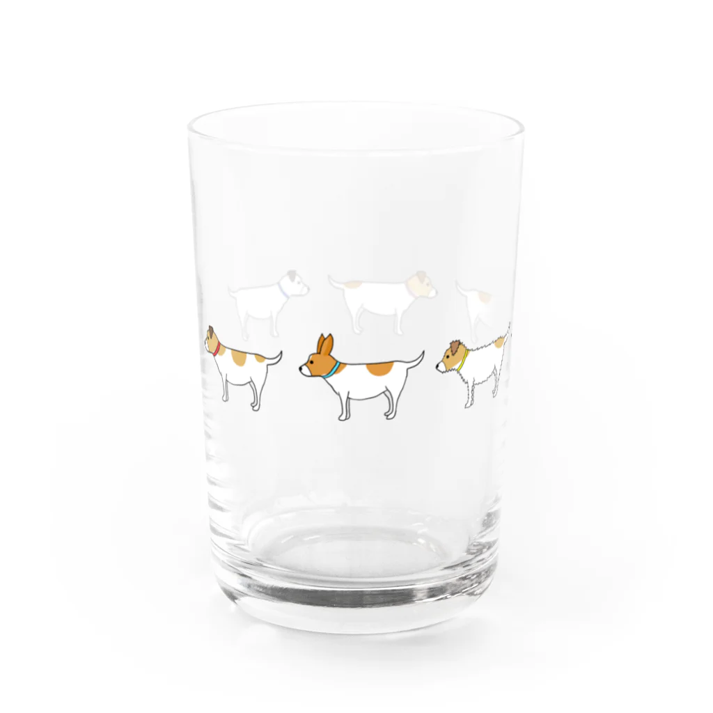 トトエリのジャックラッセルテリアのトトwithフレンズ2 Water Glass :left