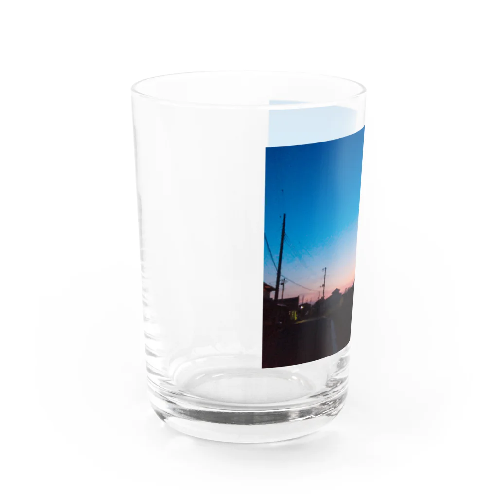 きょうは、なにをきようか。の夕焼けが綺麗だったから Water Glass :left