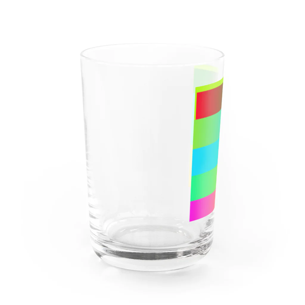 カラフルなすげー店のからふる Water Glass :left