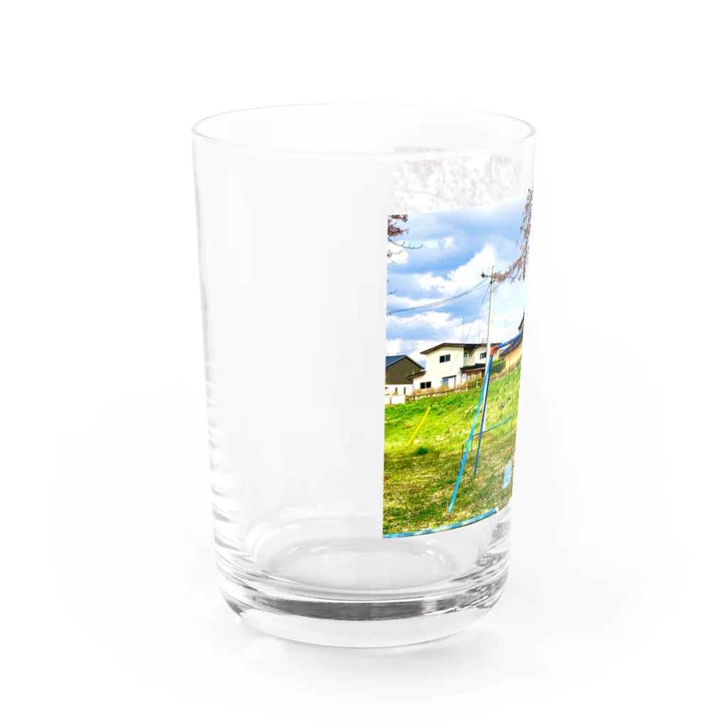 今日も酒がうめえのブランコ Water Glass :left