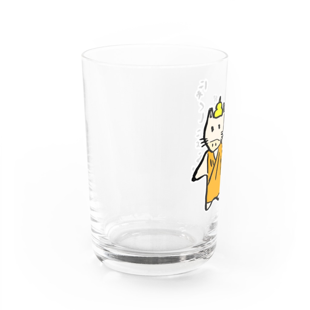 ぱじ山ねまきのにゃくしにょらい Water Glass :left