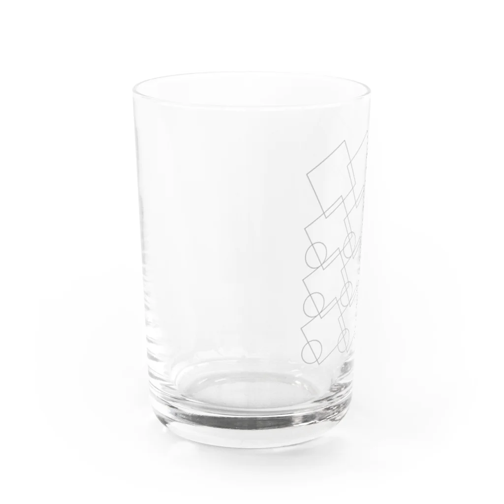 dotmillisのRectCircleRotationGrayLine Water Glass :left