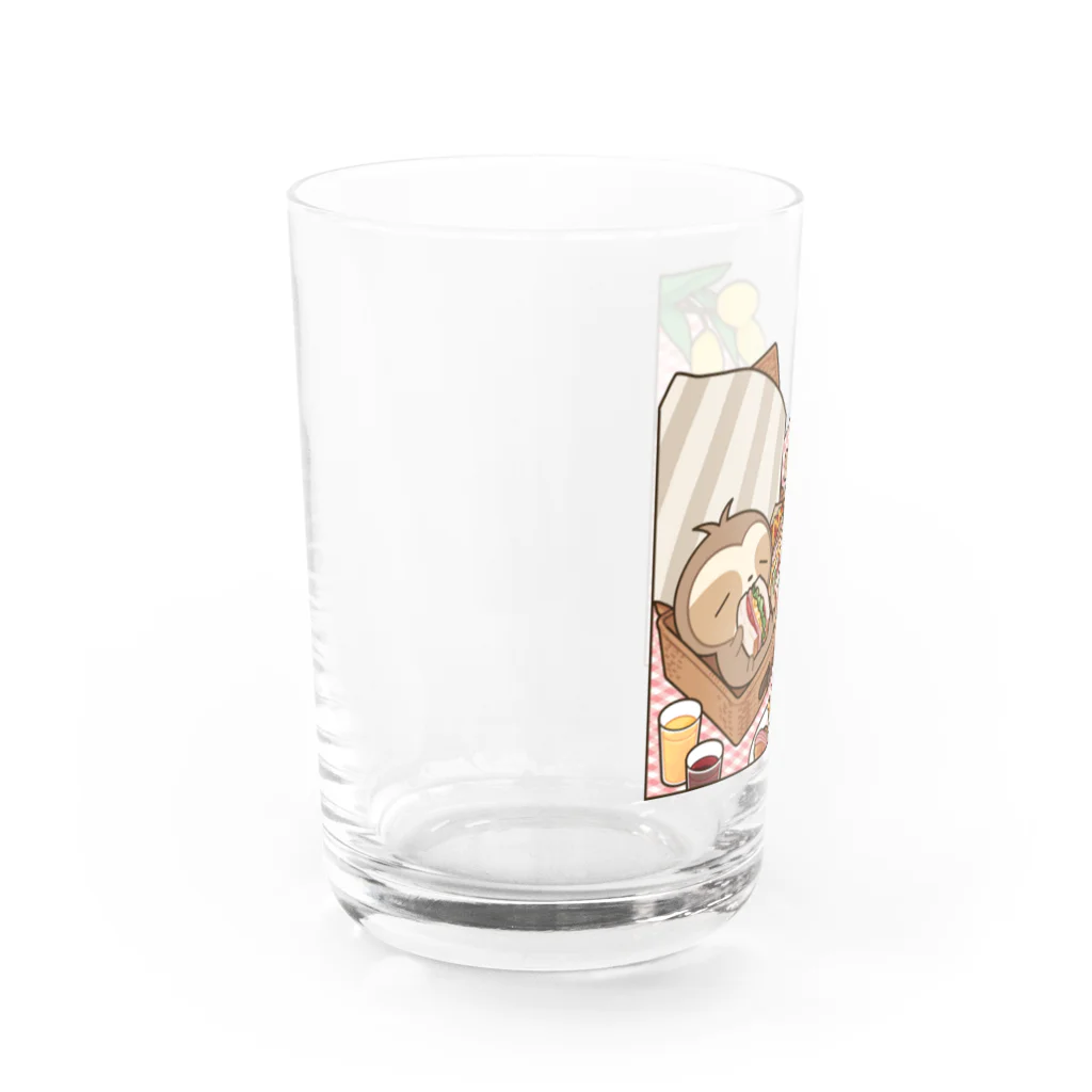 ただのなまけもののピクニック Water Glass :left