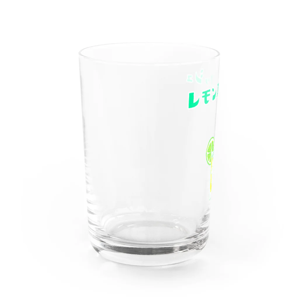 NIKORASU GOの夏デザイン「レモンスカッシュ」（Tシャツ・パーカー・グッズ・ETC） Water Glass :left