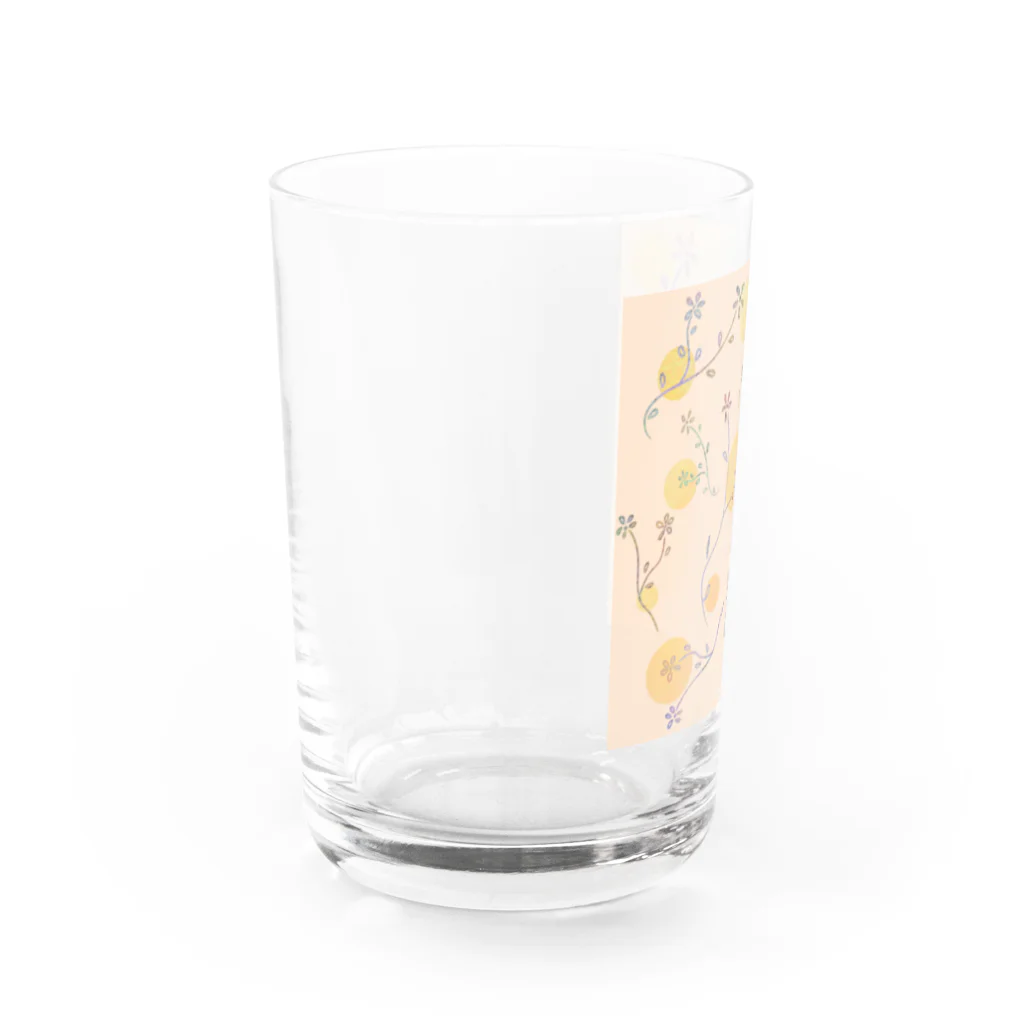 Lily bird（リリーバード）のパステル草花 Water Glass :left