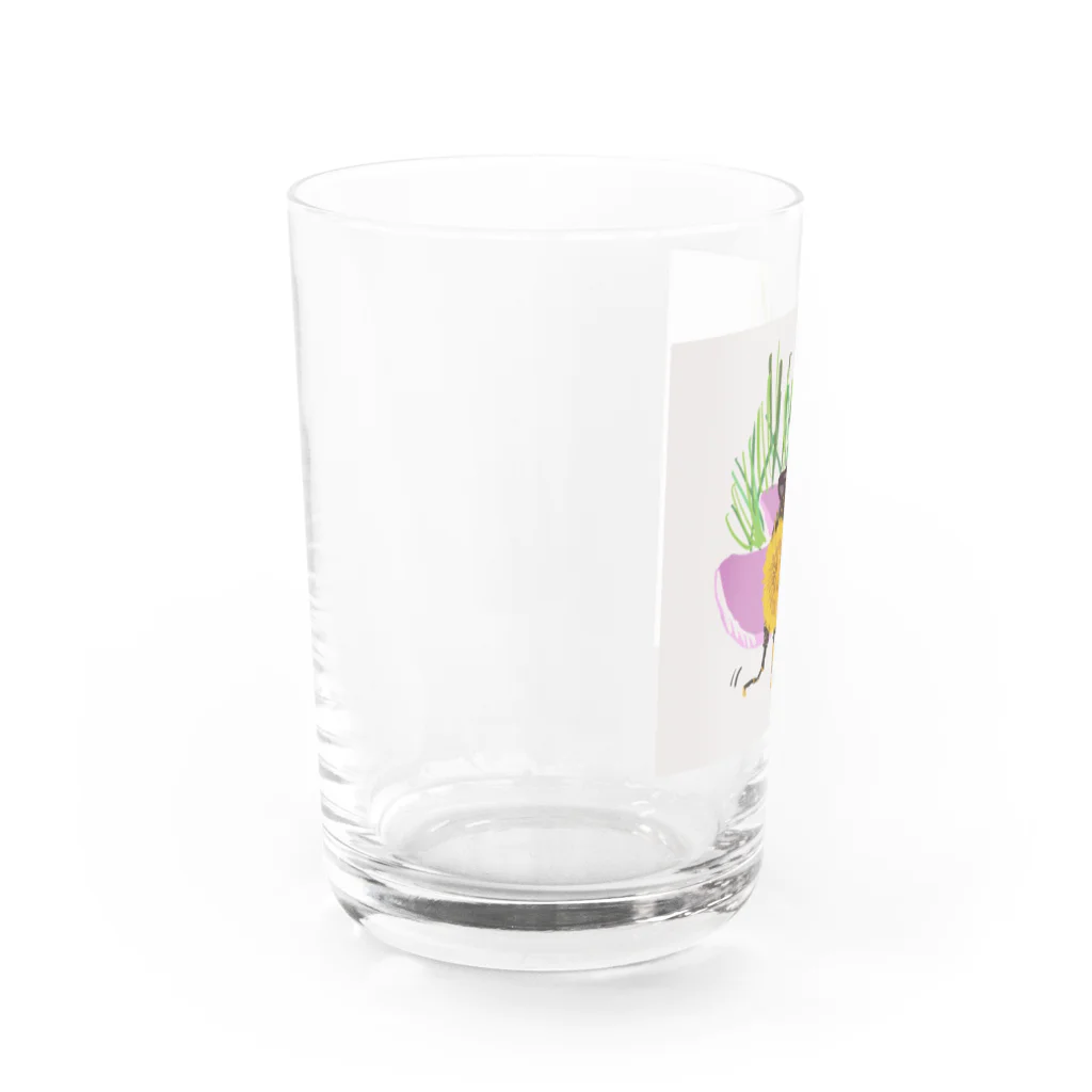 きりんのおへやのはちさんのおしり Water Glass :left