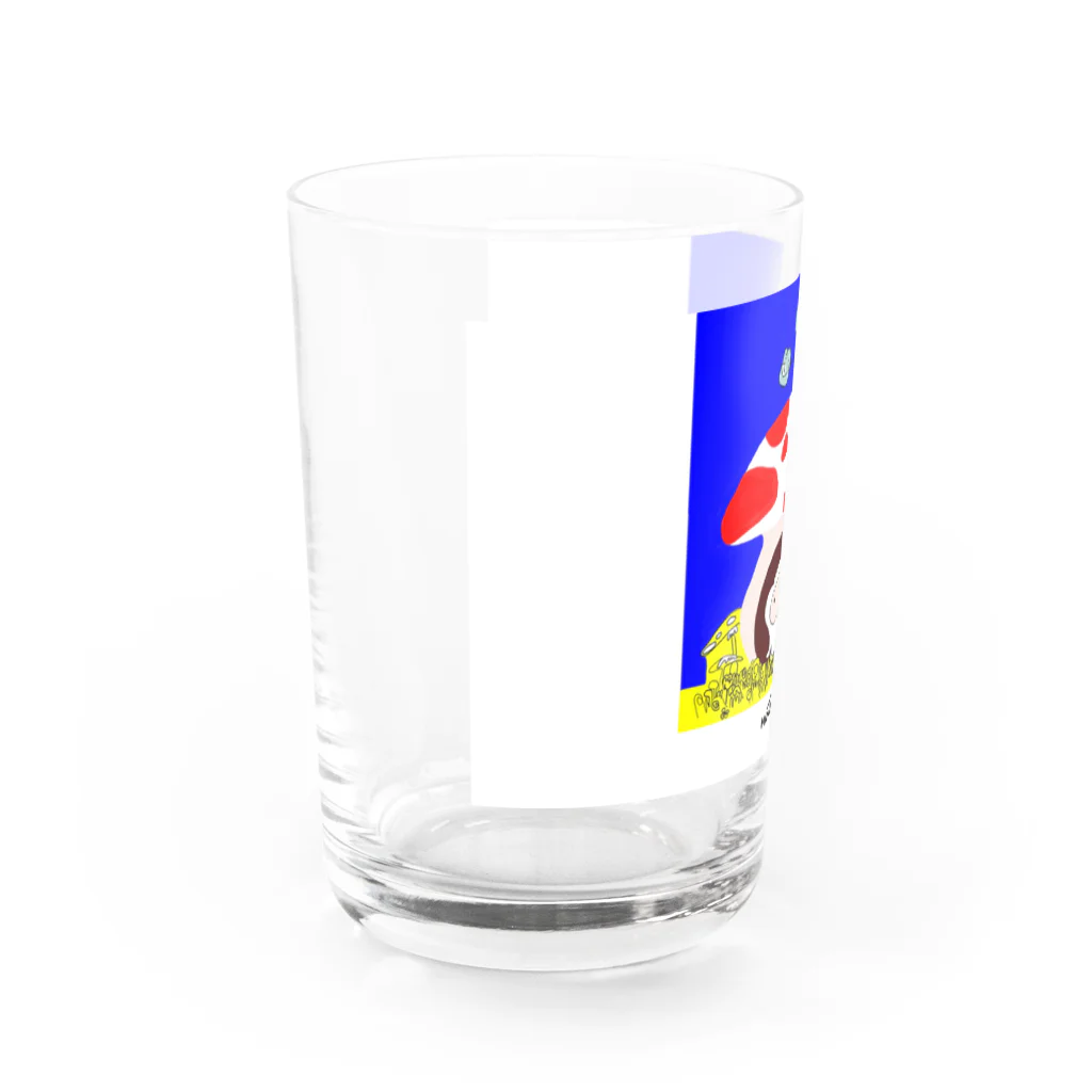 🍀MＯＮＴＰＡＲLＯ🍀「モンパルロ」のモンパルロ(地球平和キャラクター） Water Glass :left