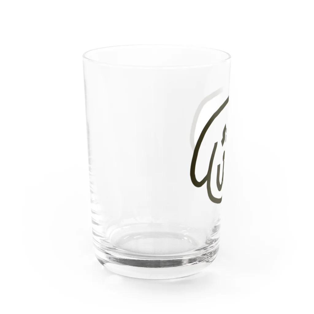 梅雨明けshopの白い犬の Water Glass :left