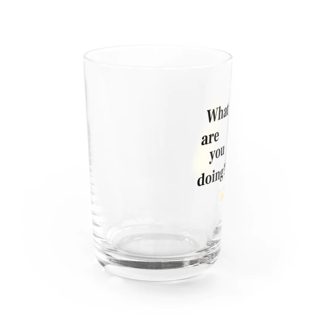 レモンスカッシュの泡の何してるの？ Water Glass :left