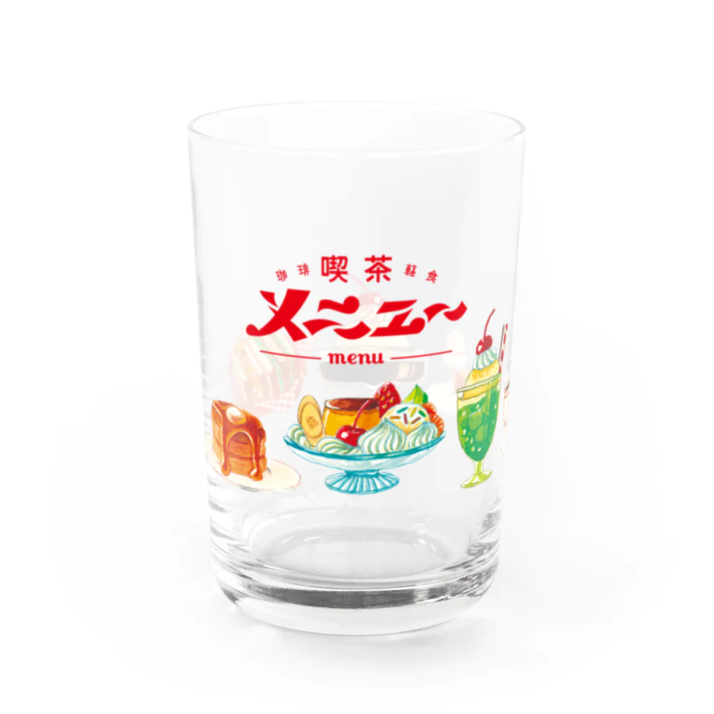 SATONOEの喫茶メニューイラスト有グラス Water Glass :left