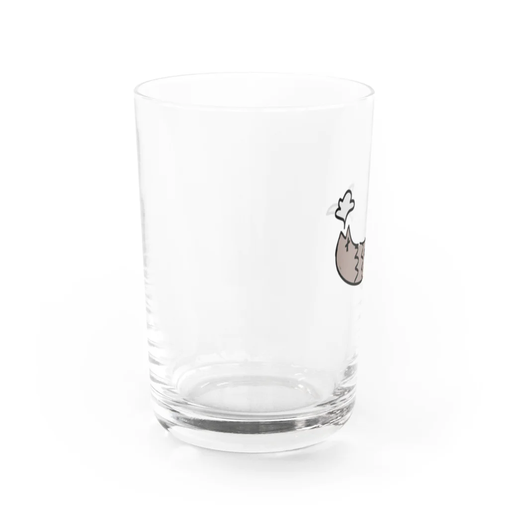 問題児の焦げた魚 Water Glass :left