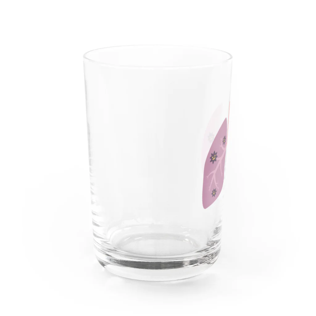 8anna storeの人体のなぞ。菌だらけの肺。 Water Glass :left