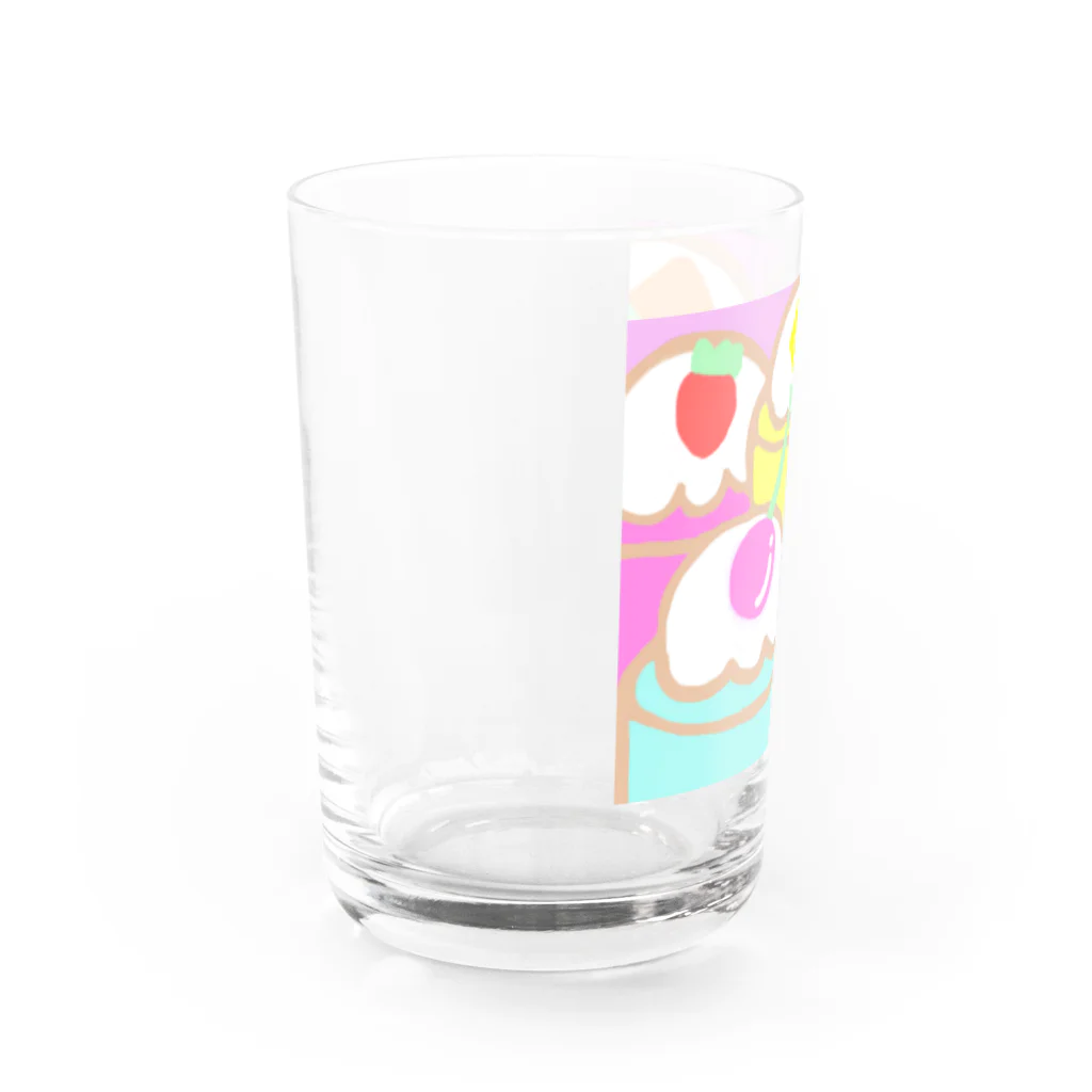 melonchocoのたくさんのソーダ Water Glass :left