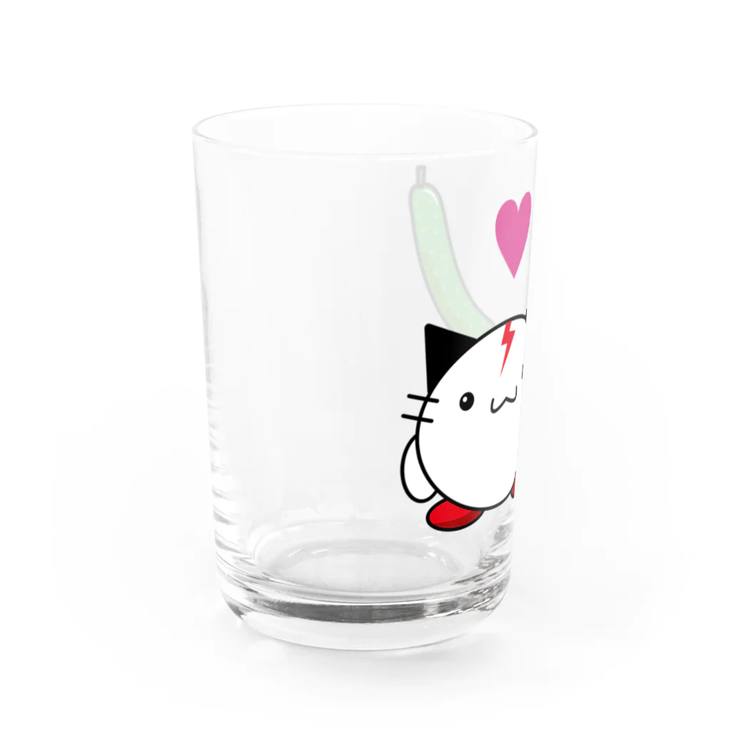 ゴロニャーのダサT屋さんのいいきゅうりの日 from BallHeads Water Glass :left