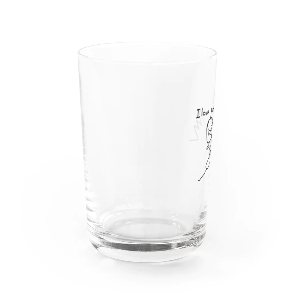 ミドリムシ商店のアイラブサーフ Water Glass :left