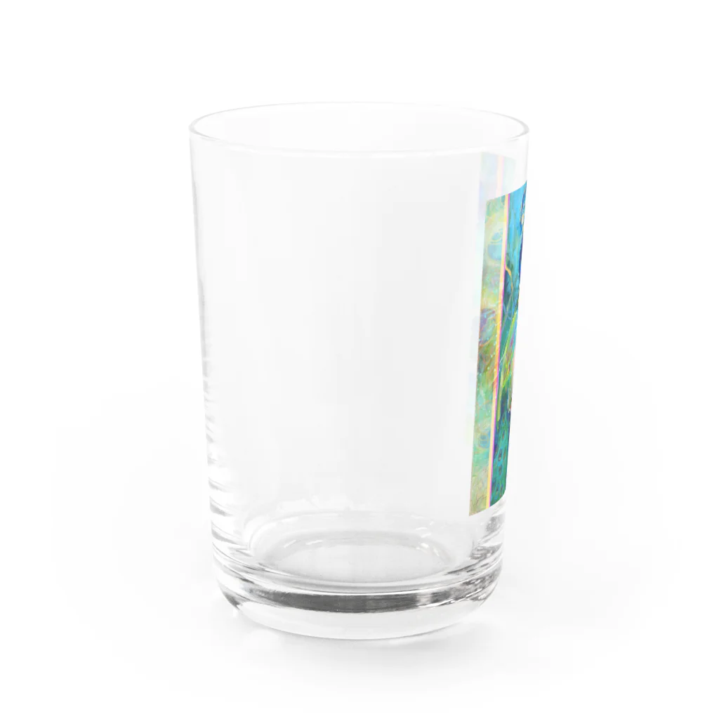 HIKARInoHOSHIの孔雀・ロ Water Glass :left