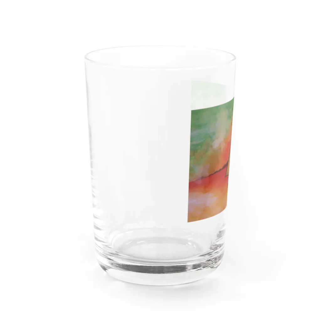 母のイラストグッズ♡のオレンジの想い出 Water Glass :left