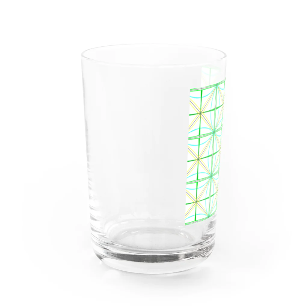 へたへたの曲線入り Water Glass :left