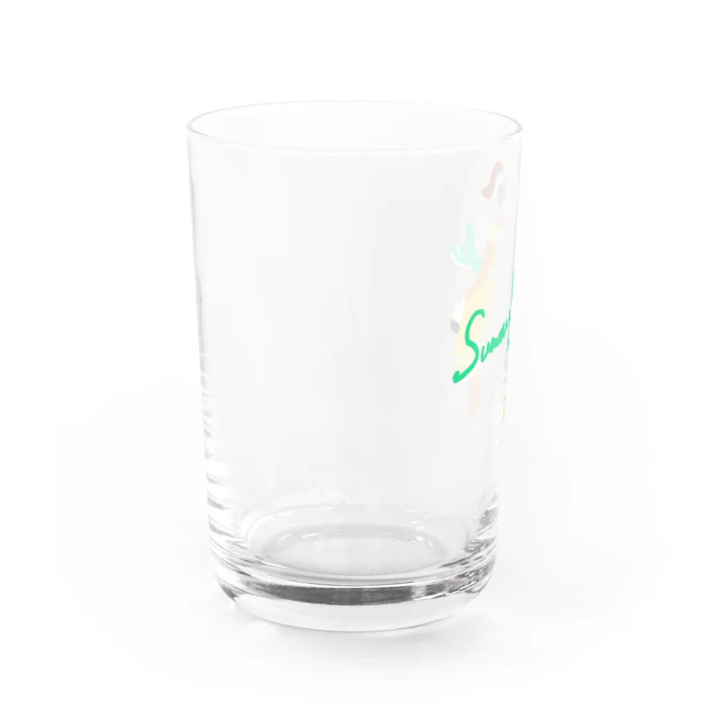 レモンスカッシュの泡の黄色のワンピースの子 Water Glass :left