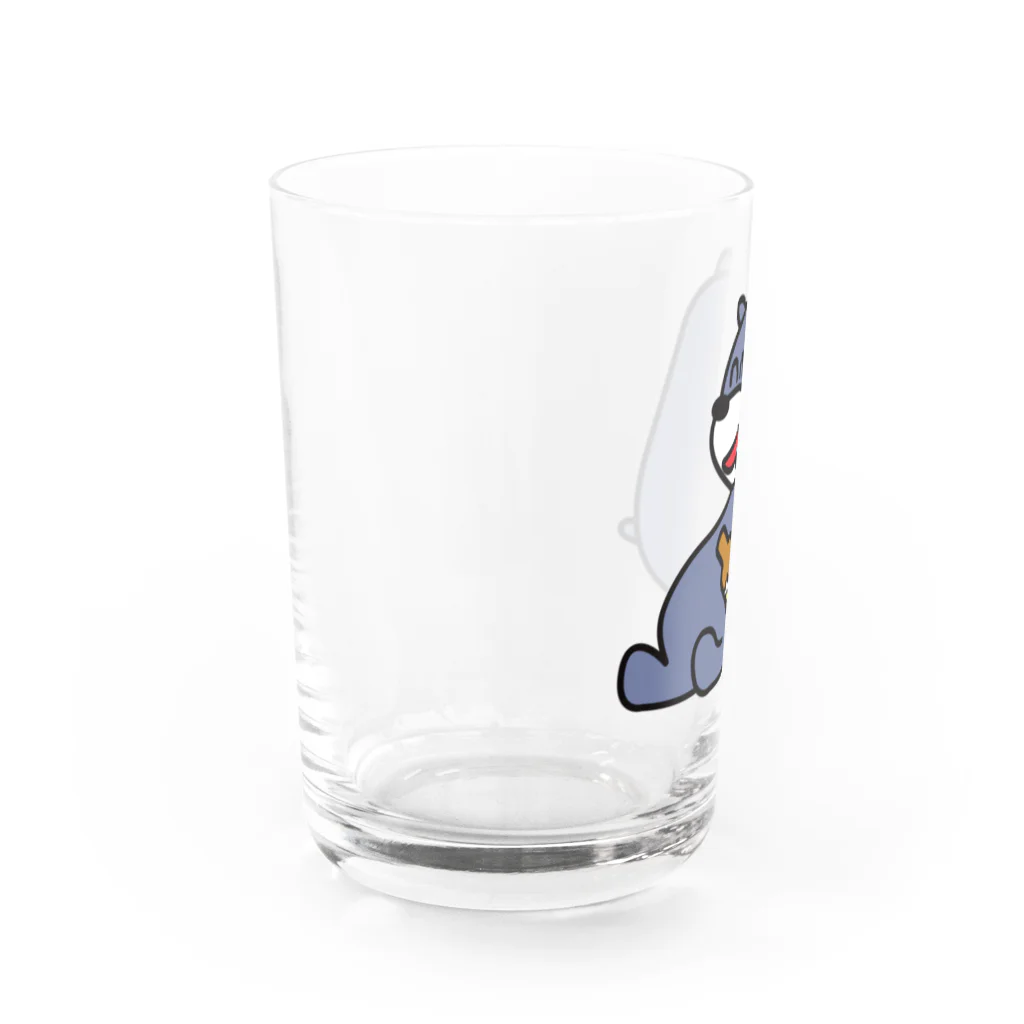 某たっちゃんの店のビアベア君 Water Glass :left