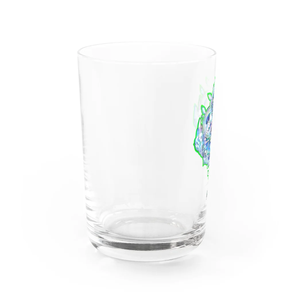 太陽の光降りそそぐ庭の宇宙育てるマンダラ Water Glass :left