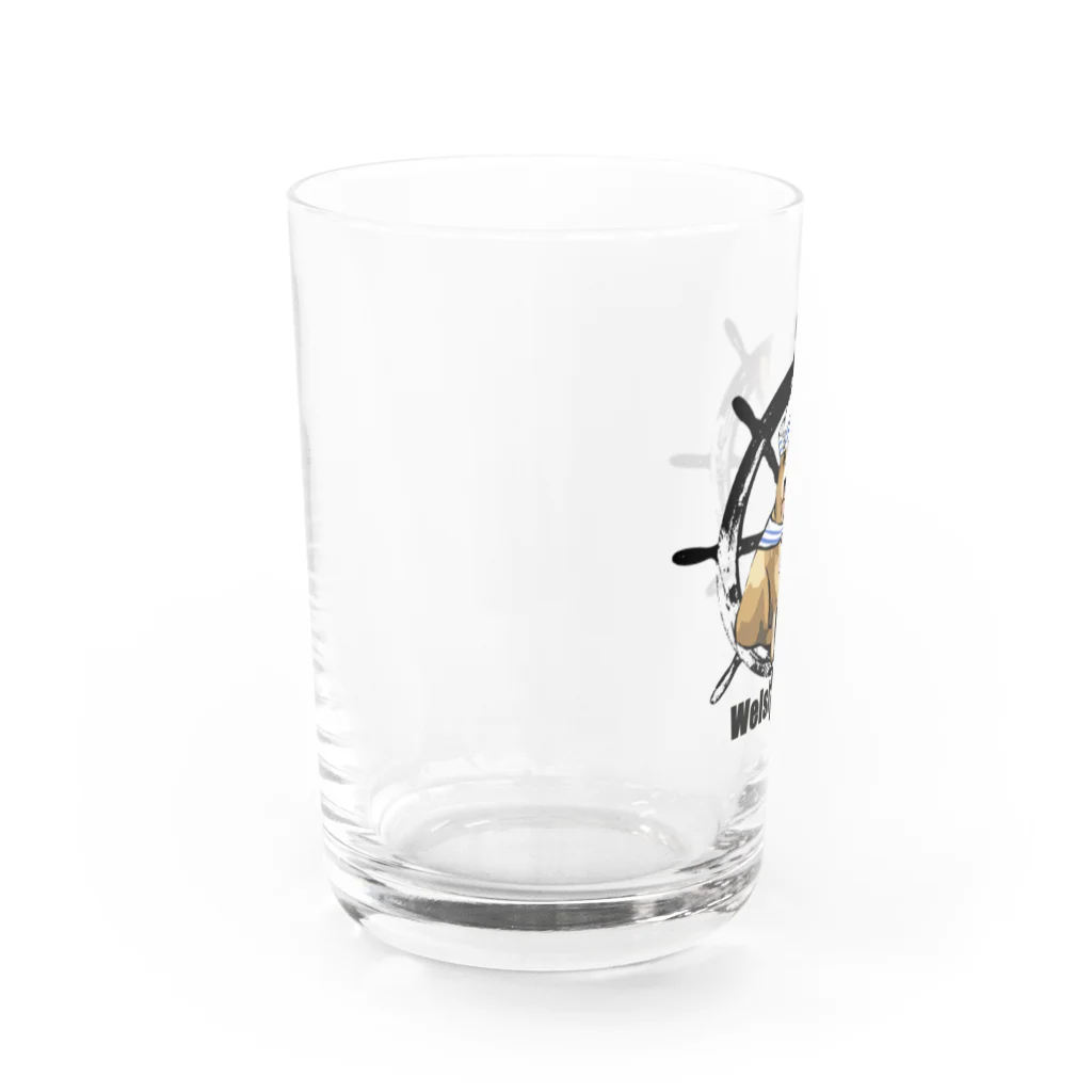 犬グッズの店しえるぶるーのマリンだワン　コーギー Water Glass :left