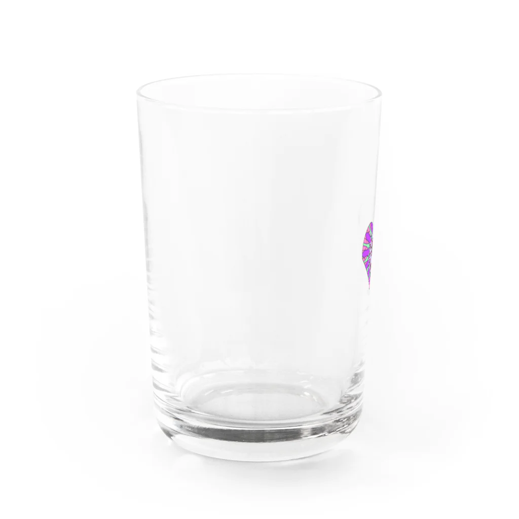 biirandのパープルなハート Water Glass :left
