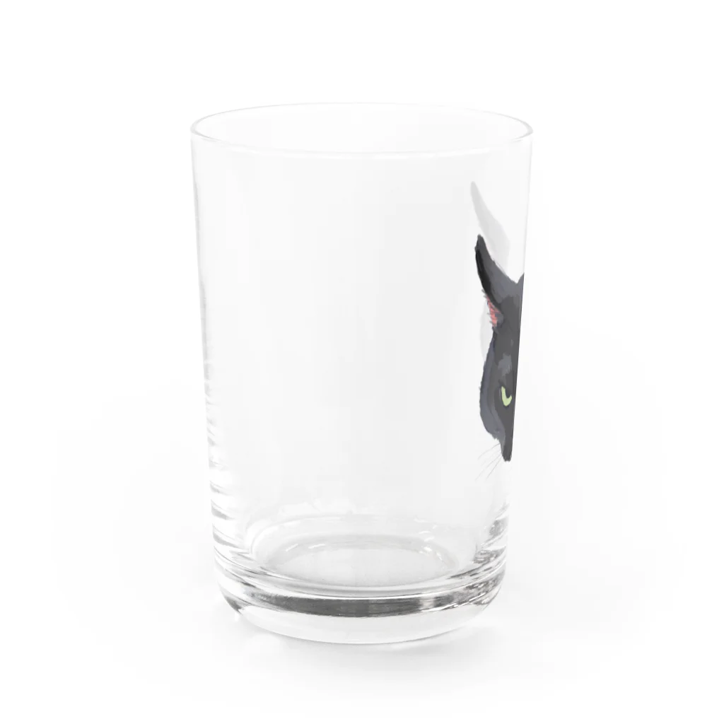 ⓣのキライ猫イラスト Water Glass :left