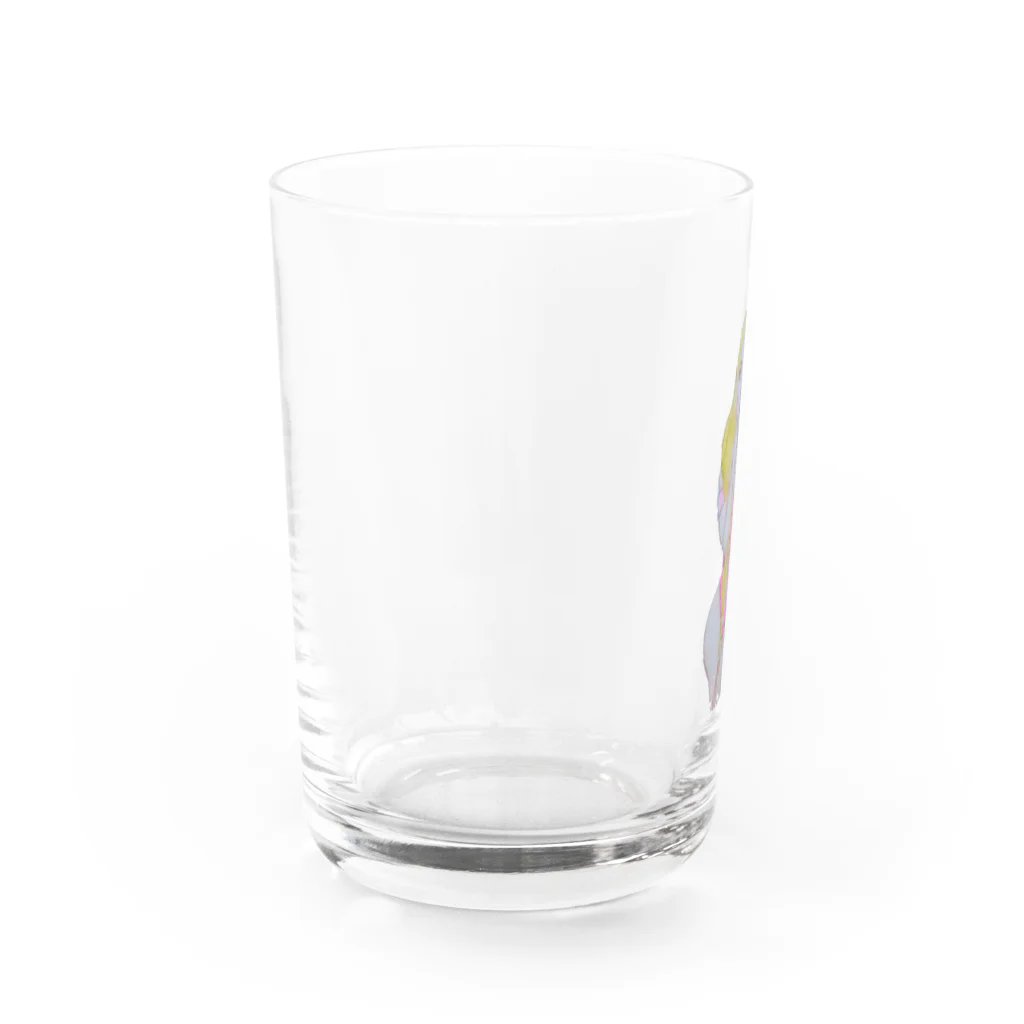 水彩屋のパツキンおねぃさん Water Glass :left
