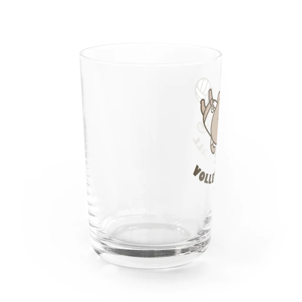 ユウィズのバレーボールくま Water Glass :left