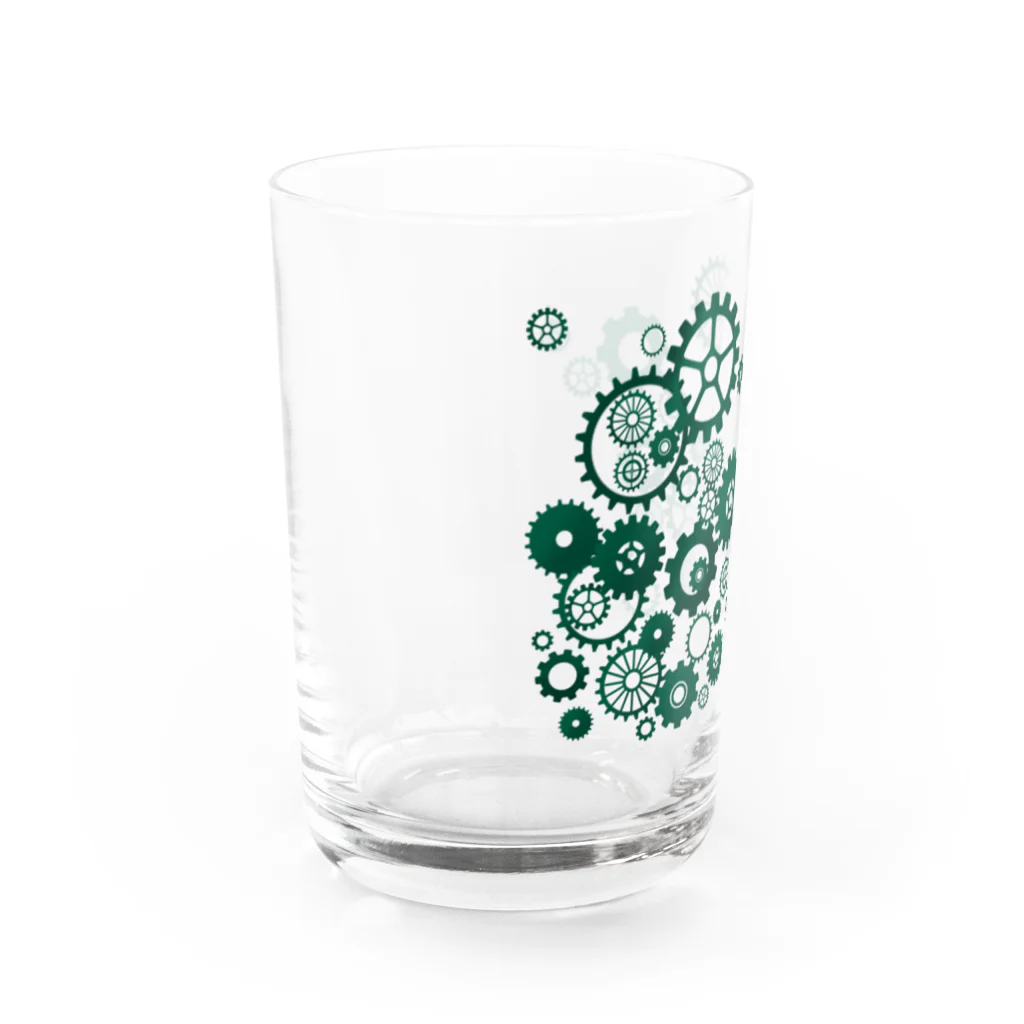 なみなみ・しずかのハグルマグリーン Water Glass :left