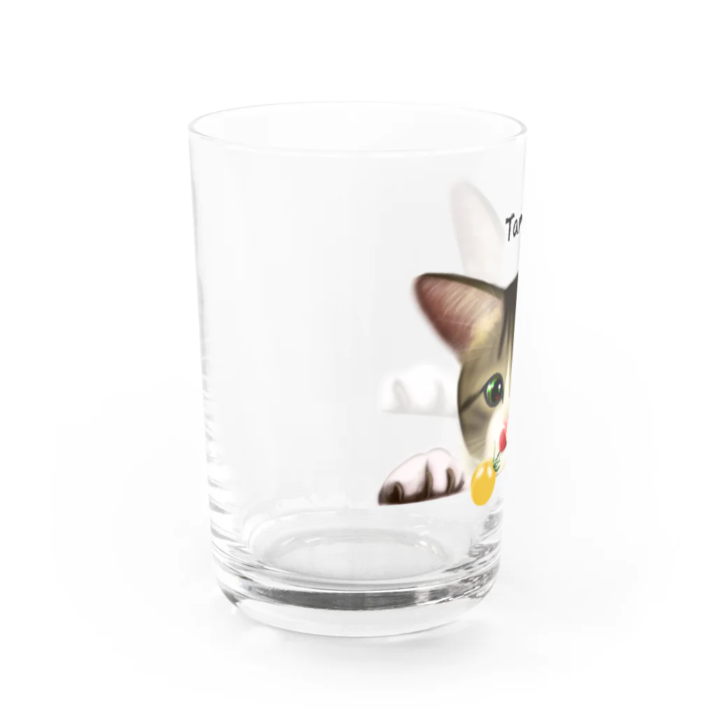 なみなみ・しずかのとまととたま Water Glass :left