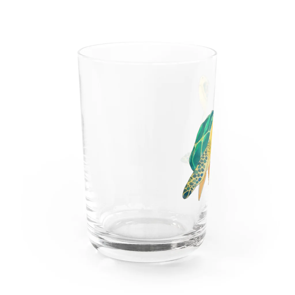 霜降りゾンビのウミガメちゃん Water Glass :left