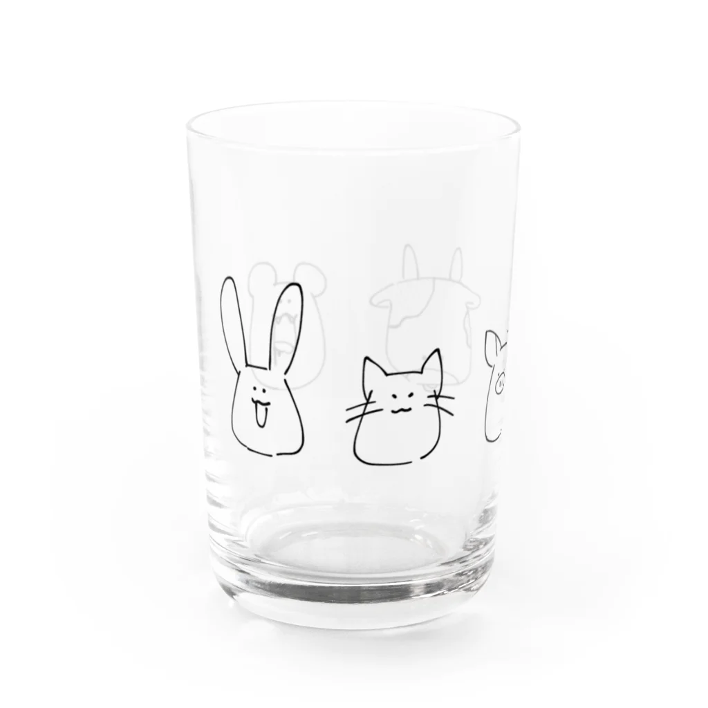 さくちゃ👶の愉快な動物たち Water Glass :left