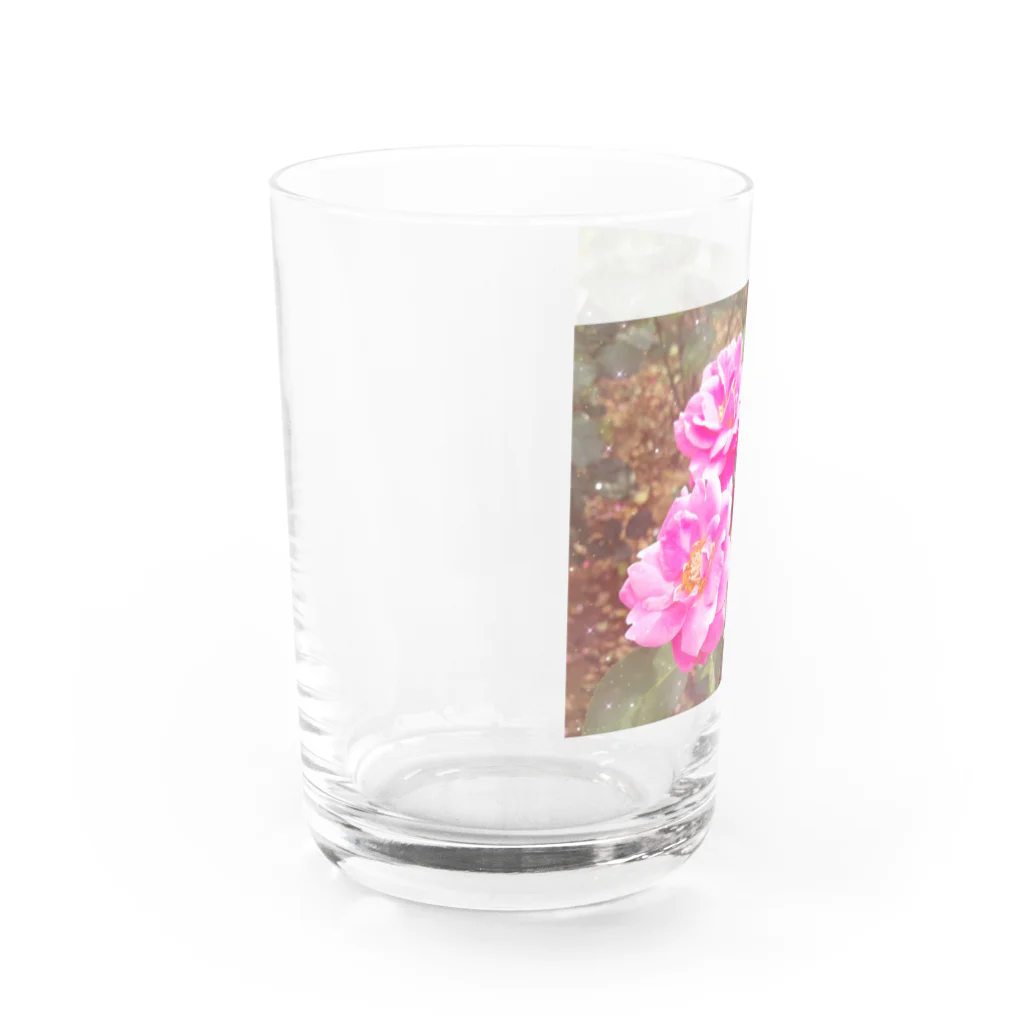 kopanの虹の世界のpink Rose Water Glass :left